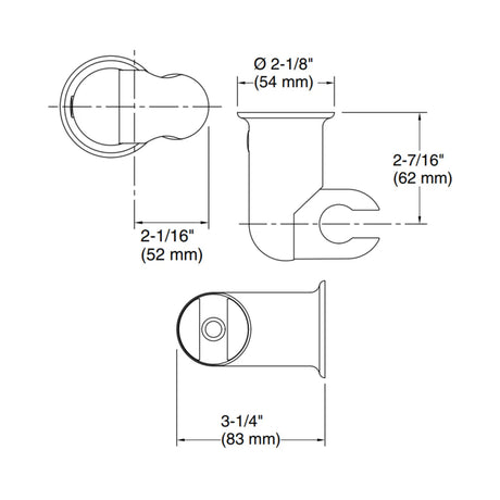 COMPLEMENTARY-HANDSHOWER BRACKET - KOHLER POPULAR -  ( BRUSHED BRONZE - POPULAR - 0x0 mm - 0inchX0inch )
