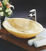 ONYX STONE WASH BASIN - AQUANT -  ( HONEY ONYX -  - 700x390 mm - 28inchX18inch )
