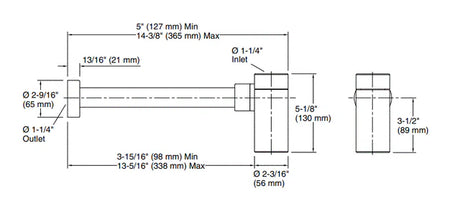 CONTEMPORARY ROUND BOTTLE TRAP - KOHLER LUXURY -  ( VIBRANT BRUSHED MODERNE BRASS - LUXURY - 0x0 mm - 0inchx0inch )