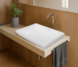 WASH BASIN COUNTER TOP FONTE - HINDWARE -  ( STAR WHITE - ITALIAN - 610x470 mm - 24inchX18.5inch )