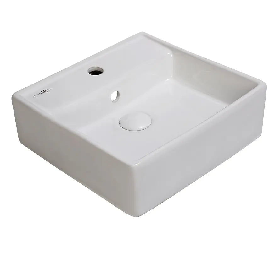 WASH BASIN INOX - HINDWARE -  ( STAR WHITE - ITALIAN - 385x385 mm - 15inchX15inch )