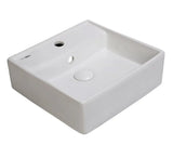 WASH BASIN INOX - HINDWARE -  ( STAR WHITE - ITALIAN - 385x385 mm - 15inchX15inch )