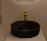 COUNTER TOP WASH BASIN - HINDWARE -  ( MATTE BLACK - MOONLIT - 0x445 mm - 0inchX17.8inch )