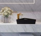 WASH BASIN TABLE TOP TRINE - HINDWARE -  ( MATT BLACK - TRINE - 580x510 mm - 23.2inchX20.4inch )