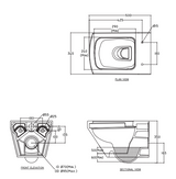 EWC WM ASPIRO - HINDWARE -  ( STAR WHITE -ASPIRO - 500x345x350 mm - 20inchX13.8inchx14inch )