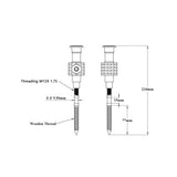 RACK BOLT SET FOR BLIND INST. 12MM - VIKING -  ( CHR -  - 0x0 mm - 0inchX0inch )