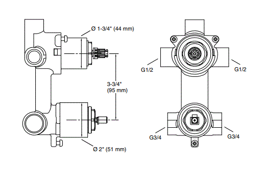 AQUA TURBO 360 MANUAL HIGH FLOW VALVE - KOHLER PREMIUM -  ( FRENCH GOLD - PREMIUM - 0x0 mm - 0inchX0inch )