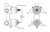 AQUA TURBO 360 MANUAL HIGH FLOW VALVE - KOHLER PREMIUM -  ( FRENCH GOLD - PREMIUM - 0x0 mm - 0inchX0inch )