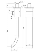 BUTTON SPOUT - ARTIZE FAUCET -  ( CHROME - SPOUT - 0x15 mm - 0inchX0.6inch )