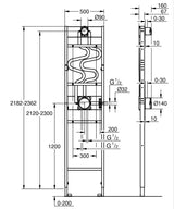 DUO FRAME - GROHE -  (  - G3 - RAPIDO SHOWER FRAME - 0x15 mm - 0inchX0.6inch )