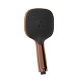 OCTANE FLEXI NOZZLE HAND SHOWER 120MM ROUND SHAPE TRIFLOW WITH RUBIT CLEANING SYSTEM W/O HOSE - JAQUAR FAUCETS - ( BLUSH GOLD PVD - OCTANE SHOWERS - 0x15 mm - 0inchX0.5inch )