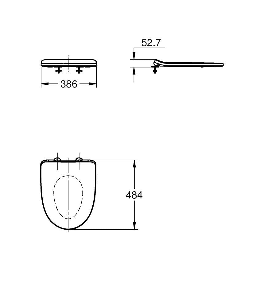 EURO CERAMIC 2.0 TOILET SEAT SC_UF - GROHE -  ( ALPINE WHITE - G3 - EURO 2.0 - 0x0 mm - 0inchX0inch )