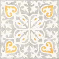 MOTIF MUSTARD MATT - SIMPOLO-TILES -  (  - TINY TILE MATT - 198x198 mm - 7.8inchX7.8inch )