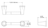 COMPLEMENTARY-PAPER HOLDER - KOHLER POPULAR -  ( FRENCH GOLD - POPULAR - 0x0 mm - 0inchX0inch )