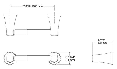 COMPLEMENTARY-PAPER HOLDER - KOHLER POPULAR -  ( FRENCH GOLD - POPULAR - 0x0 mm - 0inchX0inch )