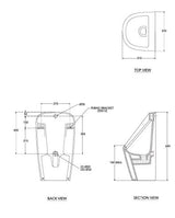 URINAL DYNA BACK INLET & CONC.OUTLET - HINDWARE -  ( STAR WHITE - ART - 0x0 mm - 0inchX0inch )
