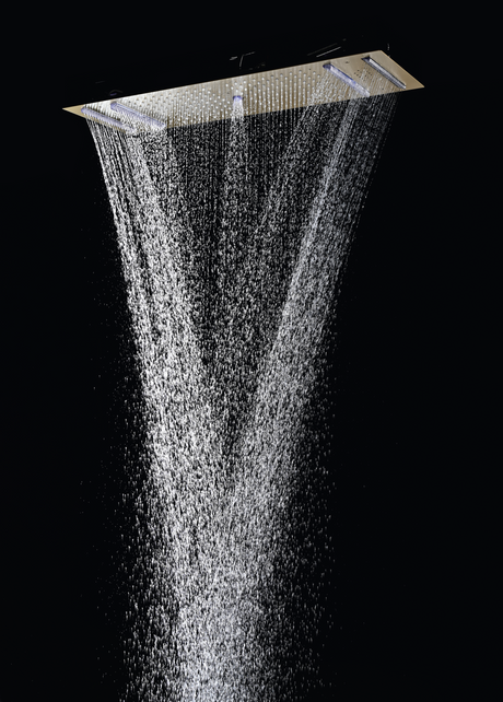 HYDRA LED CEILING SHOWER 4 FLOW WITH INST KIT - LUXELET -  ( FLAMIGO PINK - MIK - 900x300 mm - 36inchX12inch )