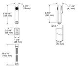 CUFF-HEALTH FAUCETS  IN POLISHED CHROME -  KOHLER POPULAR-  ( POLISHED CHROME - POPULAR - 0x0 mm - 0inchx0inch )