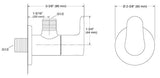 JULY-ANGLE VALVE W/FLANGE - KOHLER POPULAR -  ( FRENCH GOLD - POPULAR - 0x0 mm - 0inchX0inch )