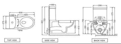 EWC EXTD 1 PC RIMLESS W/PP S/C - JAQUAR SWARE - ( WHITE - CONTINENTAL - 0x0 mm - 0inchX0inch )