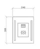 TOUCH DISP W/SPEAKERS 30X24 8/6/4.5/3KW - ARTIZE WELLNESS -  ( WHITE -  - 0x0 mm - 0inchX0inch )