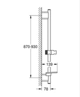 RAINSHOWER SMARTACTIVE SHOWER RAIL 900MM - GROHE -  ( BRUSHED WARM SUNSET - G5 - RAINSHOWER - 0x15 mm - 0inchX0.6inch )