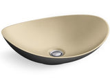 MYAM TM VESSEL COUNTER TOP W/B - KOHLER LUXURY -  ( VESSEL MATTE BLACK - LUXURY - 468x351 mm - 18.72inchX14.04inch )