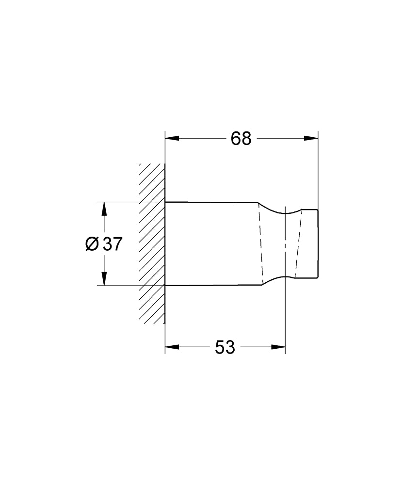 TEMPESTA COSMOPOLITAN SHOWER HOLDER - GROHE -  ( CHROME - G3 - TEMPESTA - 0x15 mm - 0inchX0.5inch )