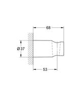 TEMPESTA COSMOPOLITAN SHOWER HOLDER - GROHE -  ( CHROME - G3 - TEMPESTA - 0x15 mm - 0inchX0.5inch )