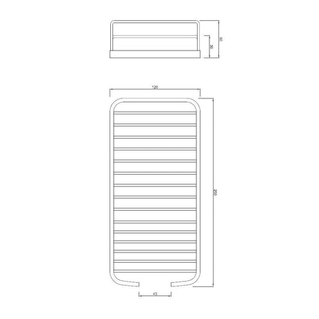 SHOWER BASKET LARGE - JAQUAR FAUCETS -  ( CHROME - CONTINENTAL ACC. - 0x0 mm - 0inchx0inch )