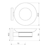 SOAP  DISH - JAQUAR FAUCETS -  ( BLACK MATT - CONTINENTAL ACC. - 0x0 mm - 0inchx0inch )