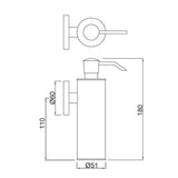 SOAP DISP W/METAL BOTTLE - JAQUAR FAUCETS -  ( CHROME - CONTINENTAL ACC. - 0x0 mm - 0inchx0inch )
