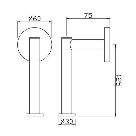 SPARE TOILET ROLL HOLDER, STAINLESS STEEL - JAQUAR FAUCETS -  ( BLACK MATT - CONTINENTAL ACC. - 0x0 mm - 0inchx0inch )