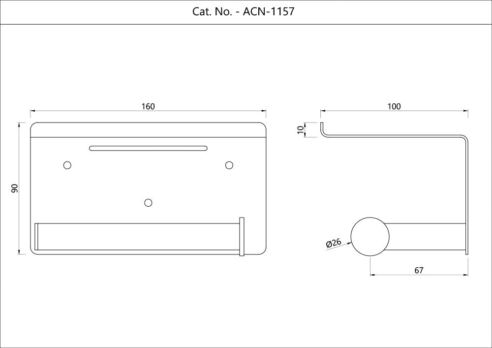 TOILET PAPER HOLDER - JAQUAR FAUCETS -  ( CHROME -  - 0x0 mm - 0inchx0inch )