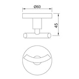 DOUBLE COAT HOOK - JAQUAR FAUCETS -  ( GOLD MATT PVD - CONTINENTAL ACC. - 0x0 mm - 0inchx0inch )