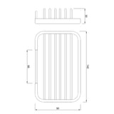 SHOWER BASKET SMALL - JAQUAR FAUCETS - ( CHROME - CONTINENTAL ACC. - 0x0 mm - 0inchX0inch )
