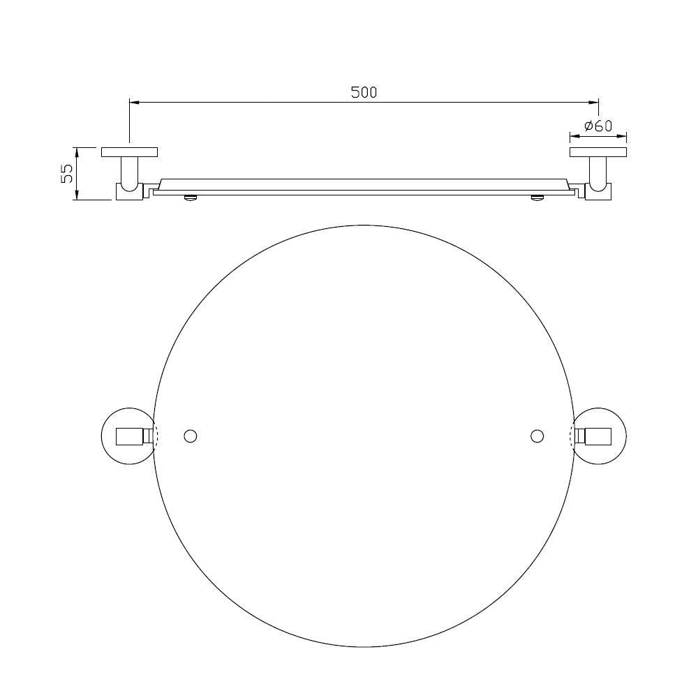 SWIVEL MIRROR - JAQUAR FAUCETS -  ( CHROME - CONTINENTAL ACC. - 0x0 mm - 0inchx0inch )
