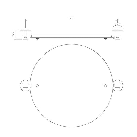 SWIVEL MIRROR - JAQUAR FAUCETS -  ( CHROME - CONTINENTAL ACC. - 0x0 mm - 0inchx0inch )