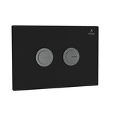CILICA PNEUMATIC CONTROL PLATE GLASS BLACK - ARTIZE CISTERN -  ( BLACK CHROME - CILICA PNEUMATIC - 0x15 mm - 0inchX0.6inch )