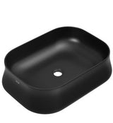 THIN RIM TABLE TOP BASIN - ARTIZE SWARE -  ( BLACK MATT - ARTIZE DESIGNER - 600x420 mm - 24inchX16.8inch )