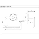 TOILET ROLL HOLDER. - ESSCO FAUCET -  ( CHROME - ACCESSORIES - 0x0 mm - 0inchx0inch )
