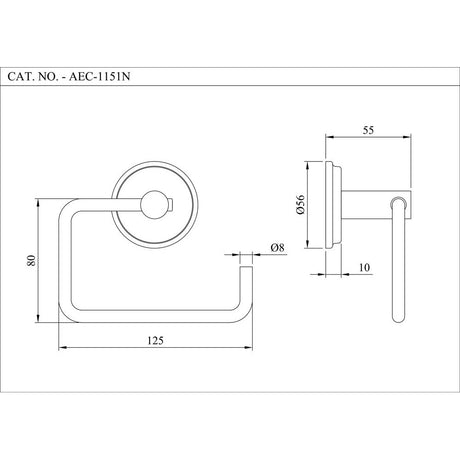 TOILET ROLL HOLDER. - ESSCO FAUCET -  ( CHROME - ACCESSORIES - 0x0 mm - 0inchx0inch )