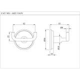 DOUBLE COAT HOOK - ESSCO FAUCET -  ( CHR - ACCESSORIES - 0x0 mm - 0inchx0inch )