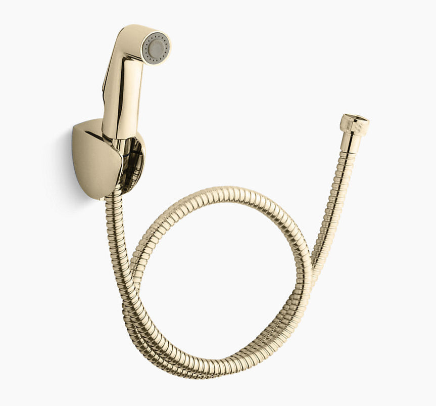COMP.HEALTH FAUCET W/SPRAY & METAL HOSE - KOHLER POPULAR -  ( FRENCH GOLD - POPULAR - 0x0 mm - 0inchx0inch )