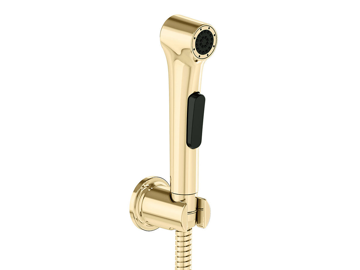 ELATE HEALTH FAUCET WITH HOSE & BRACKET - KOHLER PREMIUM -  ( FRENCH GOLD - PREMIUM - 0x15 mm - 0inchX0.6inch )