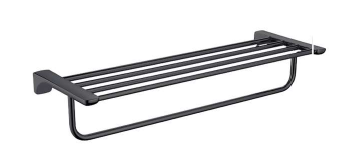 TOWEL RACK 24INCH - AUGA -  ( MATT BLACK - AZZURO - 0x600 mm - 0inchX24inch )