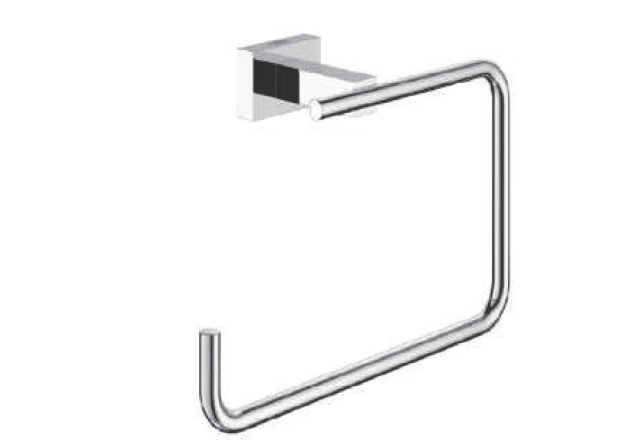 TOWEL RING - AUGA -  ( CHROME - SQUARE - 0x0 mm - 0inchx0inch )