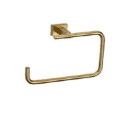 TOWEL RING - AUGA -  ( BRUSHED GOLD - SQUARE - 0x0 mm - 0inchx0inch )