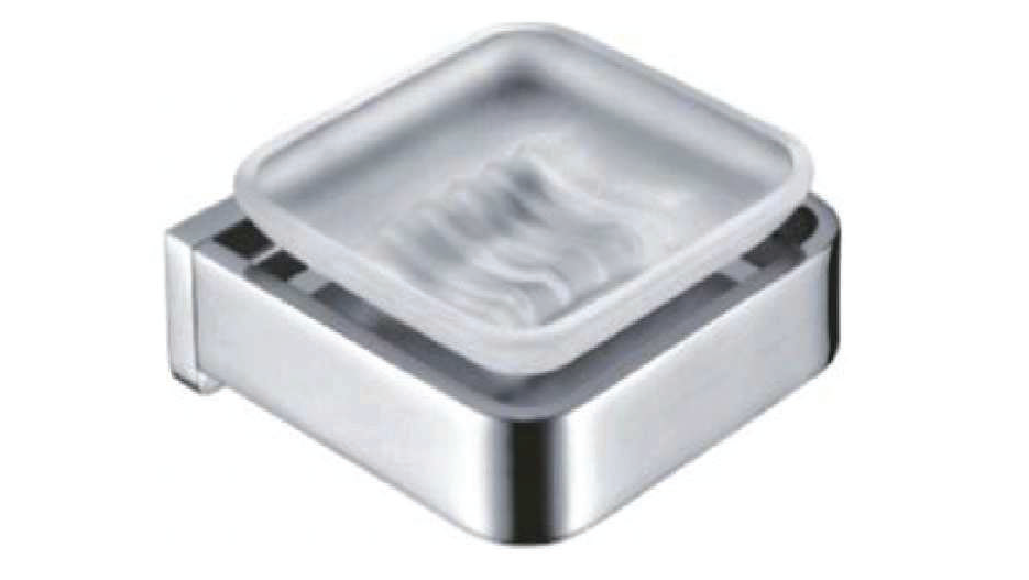 SOAP DISH WITH HOLDER - AUGA -  ( CHROME - NEO - 0x0 mm - 0inchx0inch )