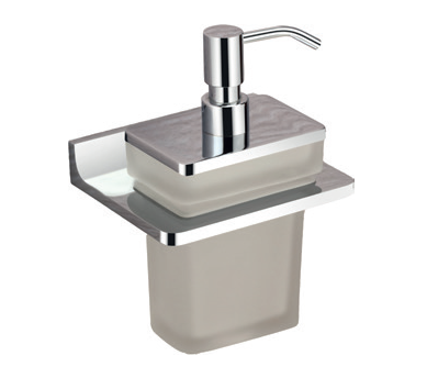 LIQUID SOAP DISPENSER WITH HOLDER - AUGA -  ( CHROME - MELLIEUR - 0x0 mm - 0inchx0inch )